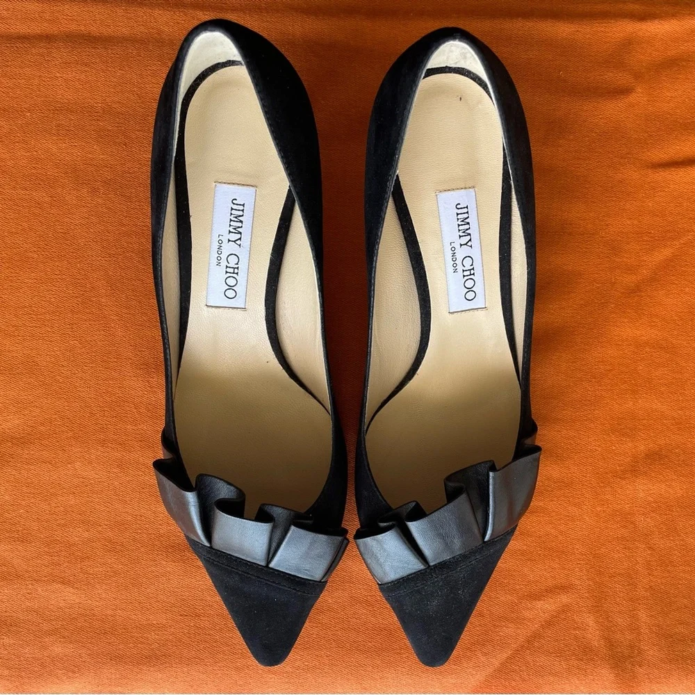 Jimmy Choo Ruffle Pump - Picture 1 of 7
